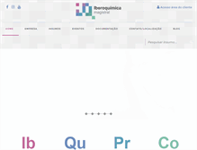 Tablet Screenshot of iberoquimica.com.br